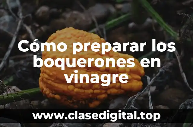 Cómo preparar los boquerones en vinagre
