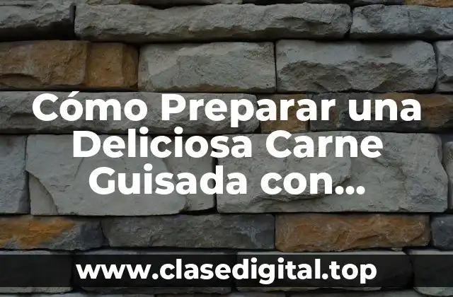 Cómo Preparar una Deliciosa Carne Guisada con Zanahorias en Olla Express
