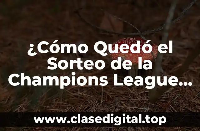¿Cómo Quedó el Sorteo de la Champions League 2022