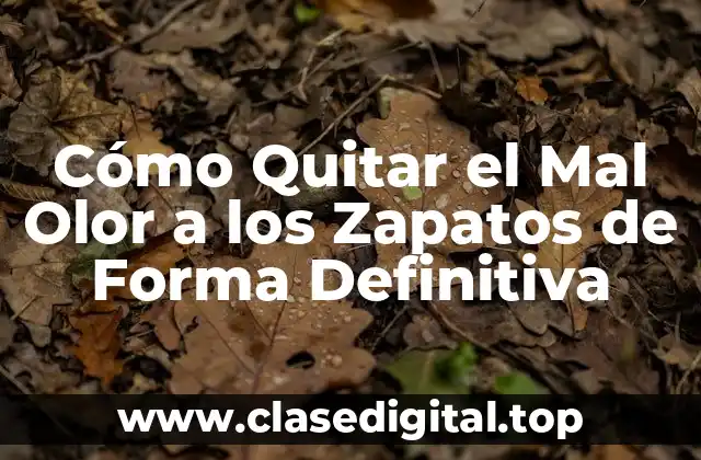 Cómo Quitar el Mal Olor a los Zapatos de Forma Definitiva