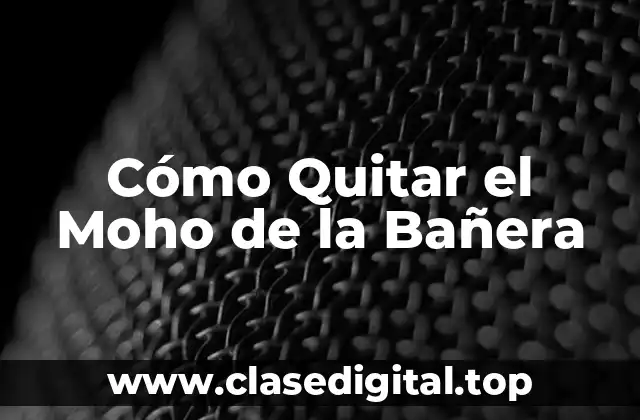 Cómo Quitar el Moho de la Bañera