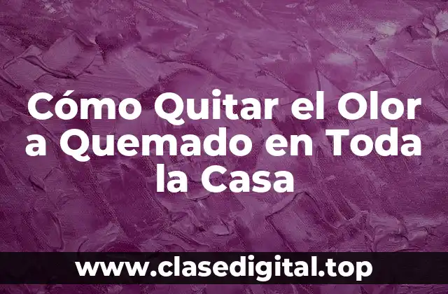 Cómo Quitar el Olor a Quemado en Toda la Casa