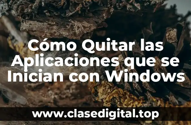 Cómo Quitar las Aplicaciones que se Inician con Windows