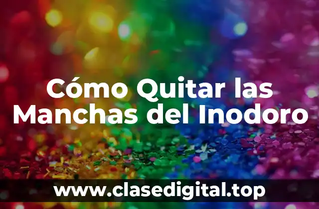 Cómo Quitar las Manchas del Inodoro