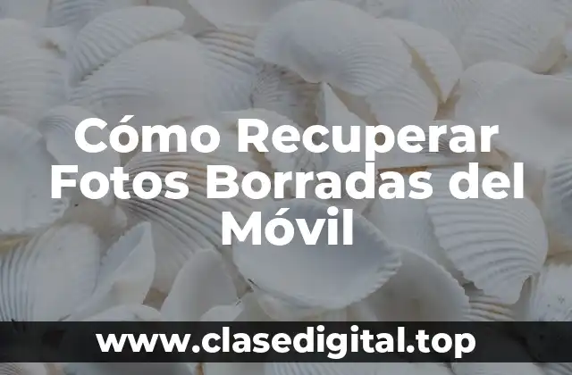 Cómo Recuperar Fotos Borradas del Móvil