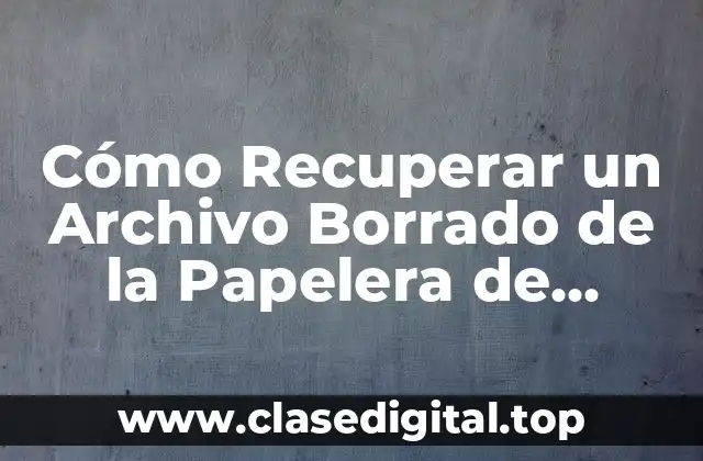 ¿Qué Sucede Cuando Se Borra un Archivo?