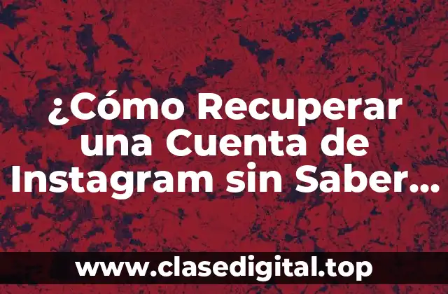 ¿Por qué es Importante Recuperar Tu Cuenta de Instagram?