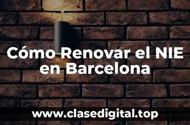 ¿Cuándo Debo Renovar mi NIE en Barcelona?