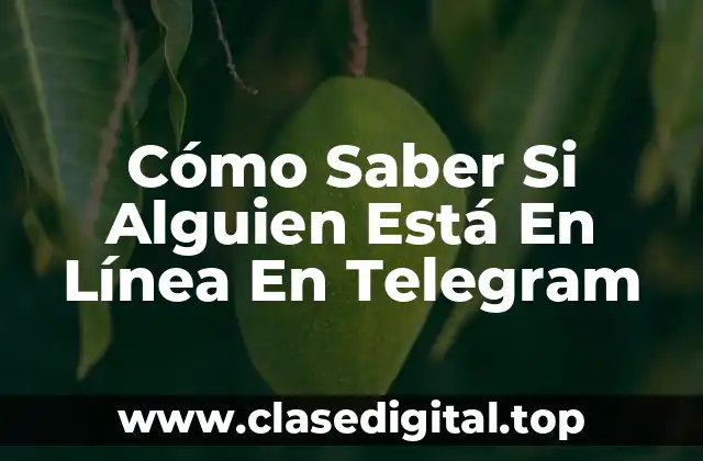Cómo Saber Si Alguien Está En Línea En Telegram