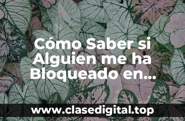 Cómo Saber si Alguien me ha Bloqueado en WhatsApp o Facebook