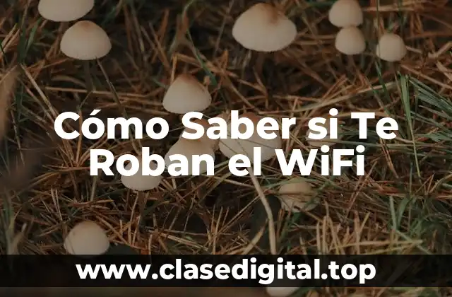 Cómo Saber si Te Roban el WiFi