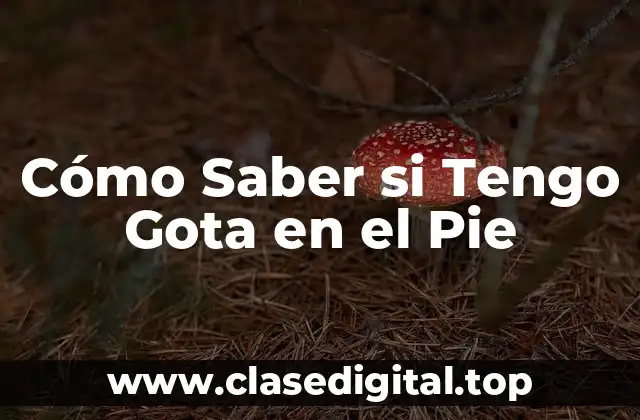 Síntomas de la Gota en el Pie