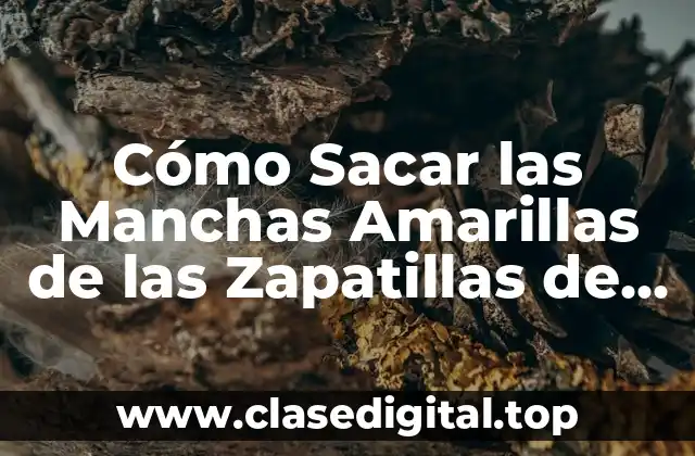 Cómo Sacar las Manchas Amarillas de las Zapatillas de Fútbol y Deporte
