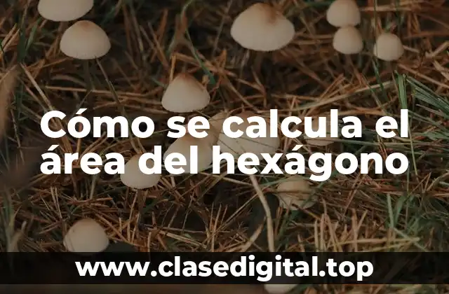 Cómo se calcula el área del hexágono