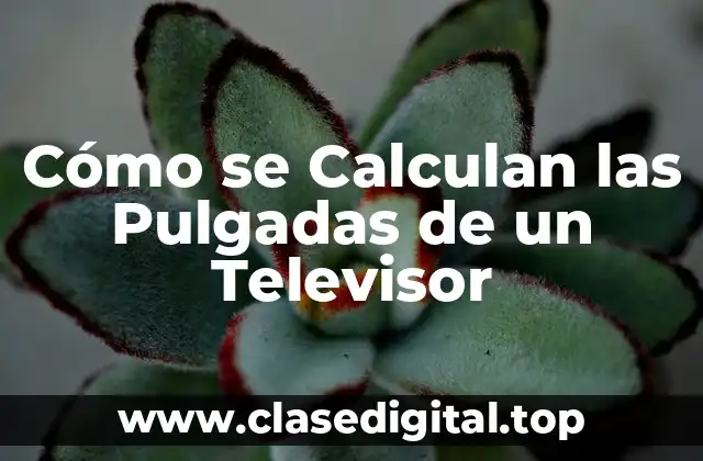 Cómo se Calculan las Pulgadas de un Televisor