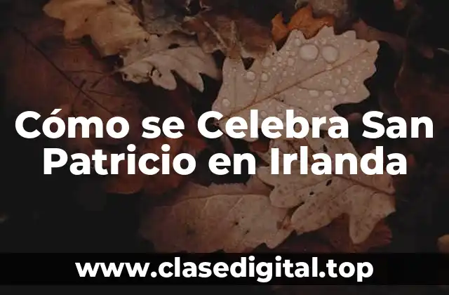 Cómo se Celebra San Patricio en Irlanda