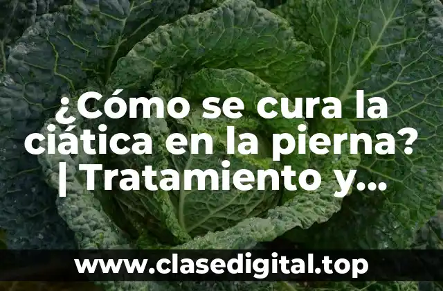 ¿Cómo se cura la ciática en la pierna? | Tratamiento y Remedios Naturales