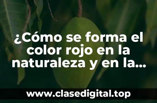 La física detrás del color rojo