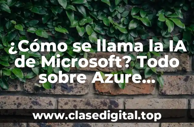 ¿Qué es Azure Cognitive Services?