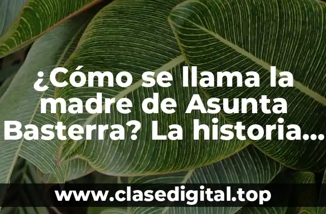 La vida de María del Carmen B. antes de Asunta