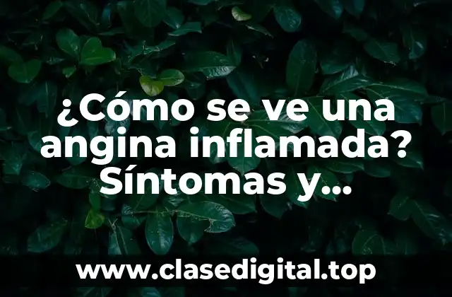 ¿Cómo se ve una angina inflamada? Síntomas y tratamiento