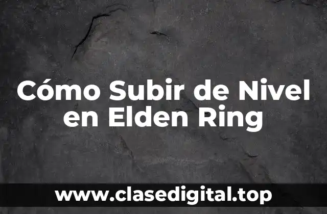¿Cuál es el Sistema de Niveles en Elden Ring?