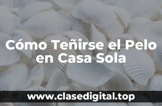Cómo Teñirse el Pelo en Casa Sola