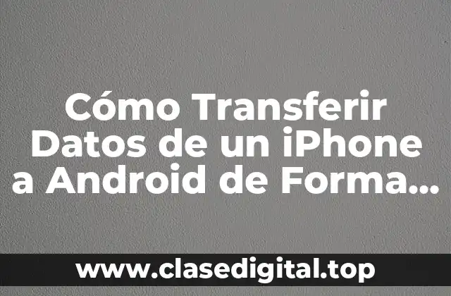 Preparación para Transferir Datos