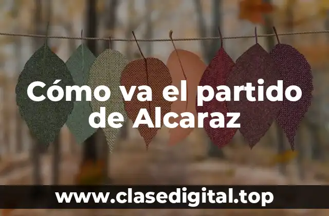 Cómo va el partido de Alcaraz