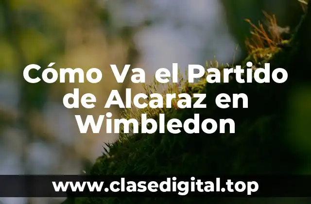 Cómo Va el Partido de Alcaraz en Wimbledon