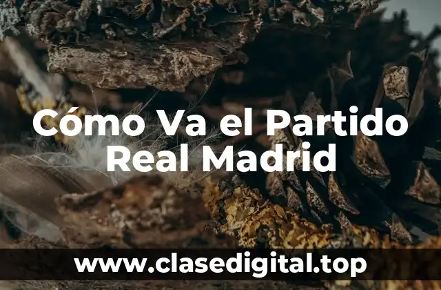 Cómo Va el Partido Real Madrid