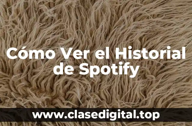 Cómo Ver el Historial de Spotify