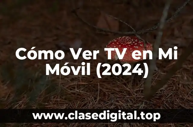 Cómo Ver TV en Mi Móvil (2024)