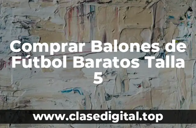 Comprar Balones de Fútbol Baratos Talla 5