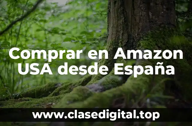 Comprar en Amazon USA desde España