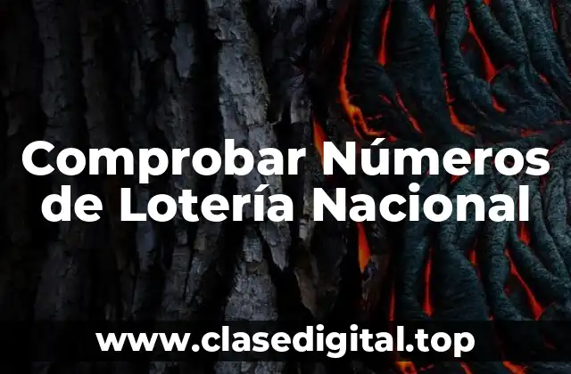 Comprobar Números de Lotería Nacional