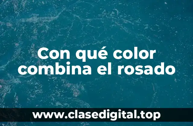 Combinaciones clásicas con rosado: Blanco y negro