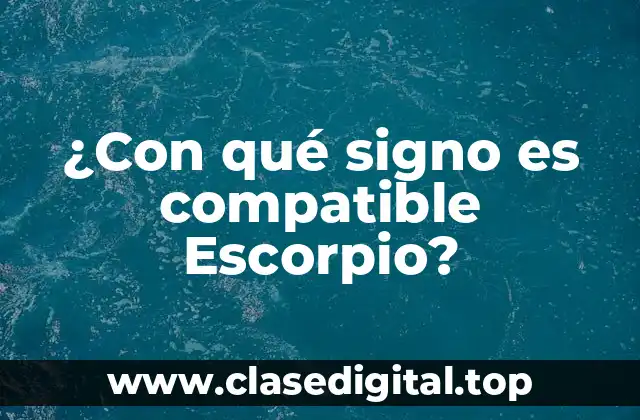 Las características de Escorpio