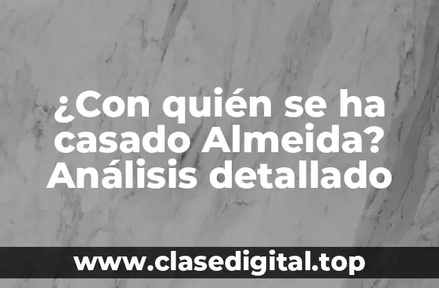 ¿Quién es Almeida? Breve biografía