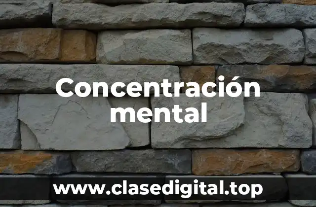 Concentración mental