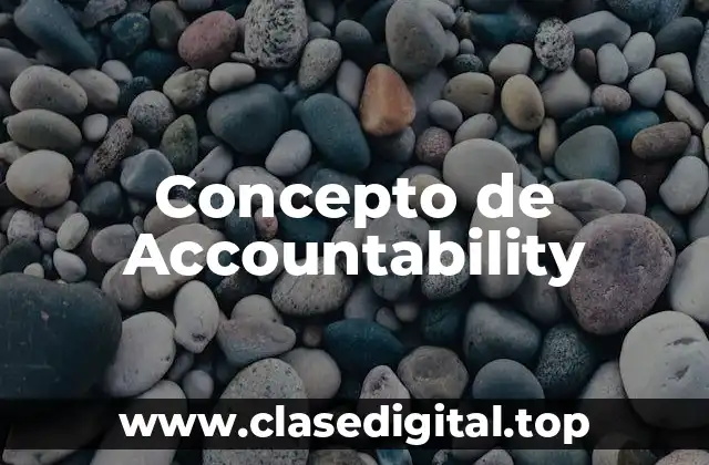 Concepto de Accountability