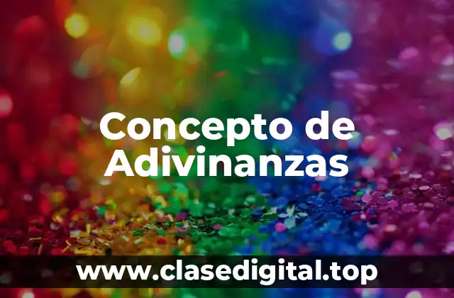 Concepto de Adivinanzas