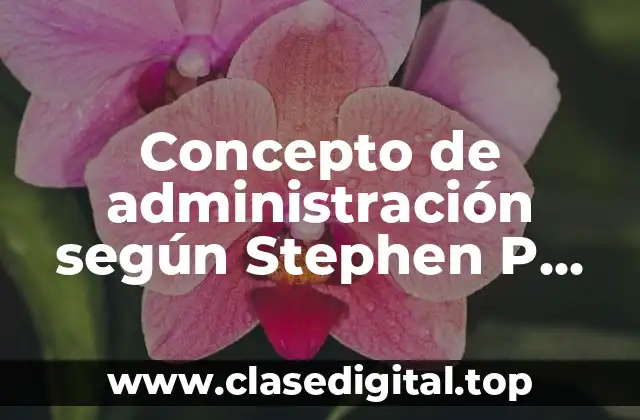 ❄️ Concepto de administración