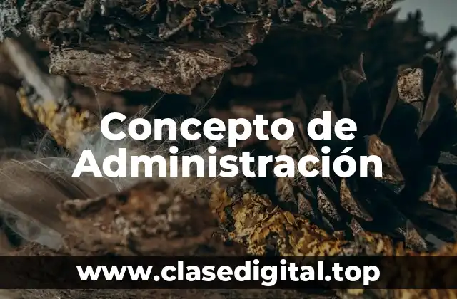 Concepto de Administración