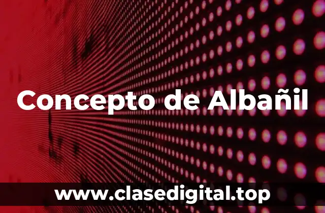 Concepto de Albañil