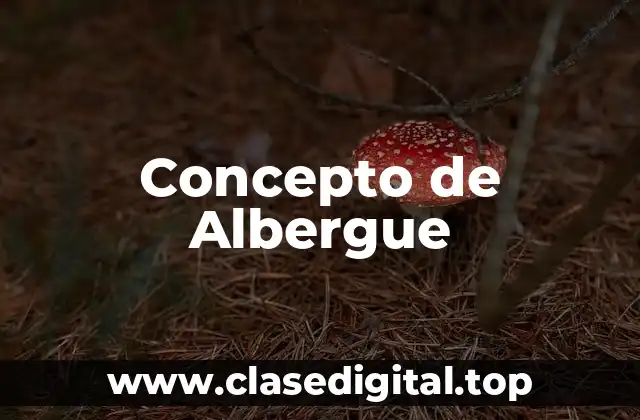 Concepto de Albergue