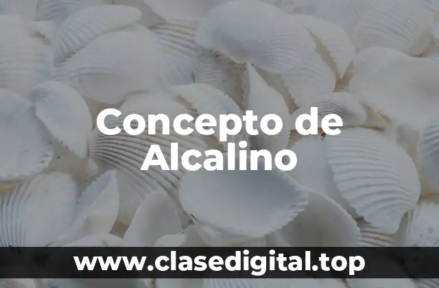 Concepto de Alcalino