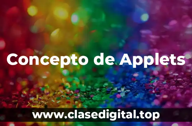 Concepto de Applets