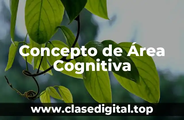 Concepto de Área Cognitiva