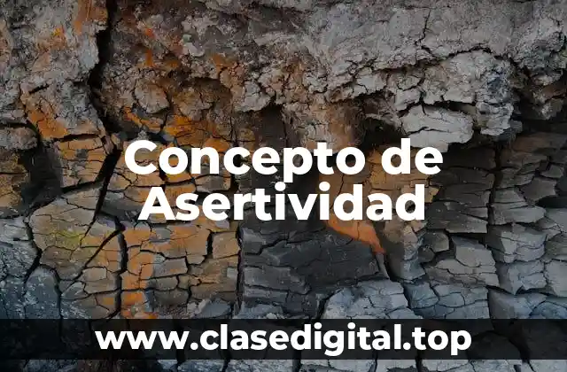 Concepto de Asertividad